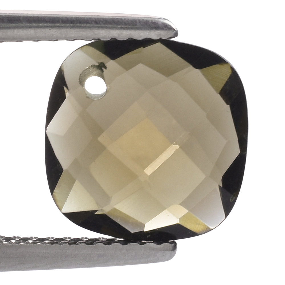 SMOKY QUARTZ BRIOLETTE CUSHION (FULL DRILL) 10MM 2.80 Cts.