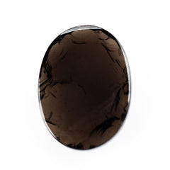 SMOKY QUARTZ ROUGHTOP OVAL CAB 20X15MM 13.45Cts.
