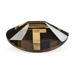 SMOKY QUARTZ CHESS CUT OVAL 20X15MM 11.50Cts.