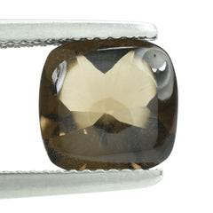 SMOKY QUARTZ BUFFTOP CUSHION 9MM 2.78 Cts.