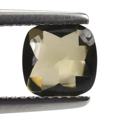 SMOKY QUARTZ BUFFTOP CUSHION 7MM 1.36 Cts.