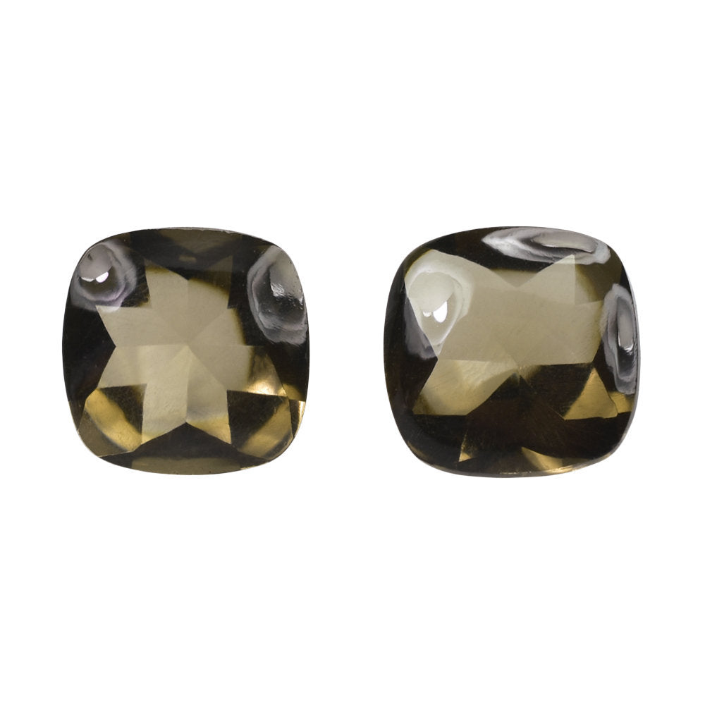 SMOKY QUARTZ BUFFTOP CUSHION 7MM 1.36 Cts.
