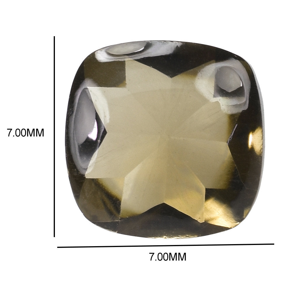 SMOKY QUARTZ BUFFTOP CUSHION 7MM 1.36 Cts.
