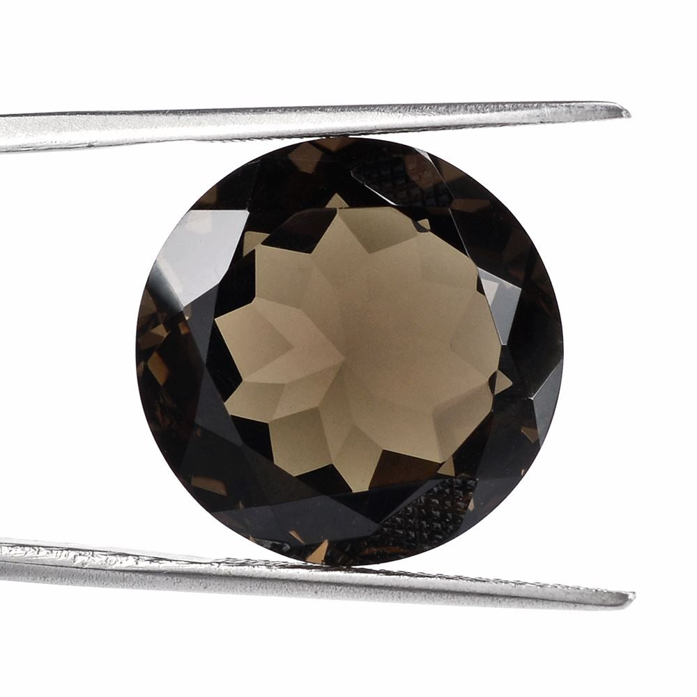 SMOKY QUARTZ CUT ROUND 18MM 19.40Cts.