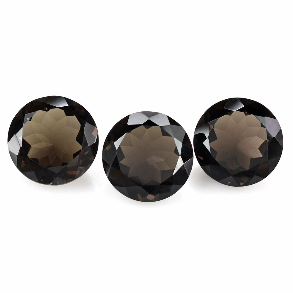 SMOKY QUARTZ CUT ROUND 18MM 19.40Cts.