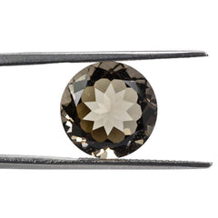 SMOKY QUARTZ CUT ROUND 13MM 7.55Cts.