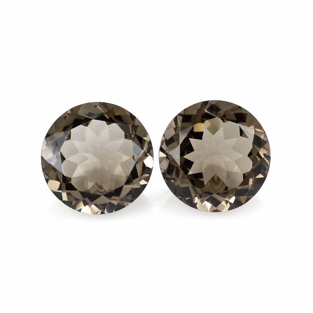 SMOKY QUARTZ CUT ROUND 13MM 7.55Cts.