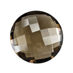 SMOKY QUARTZ BRIOLETTE ROUND 20MM 20.21Cts.