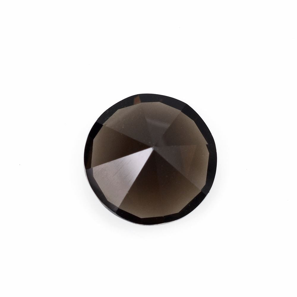 SMOKY QUARTZ MIRROR CUT ROUND 12MM 5.25Cts.