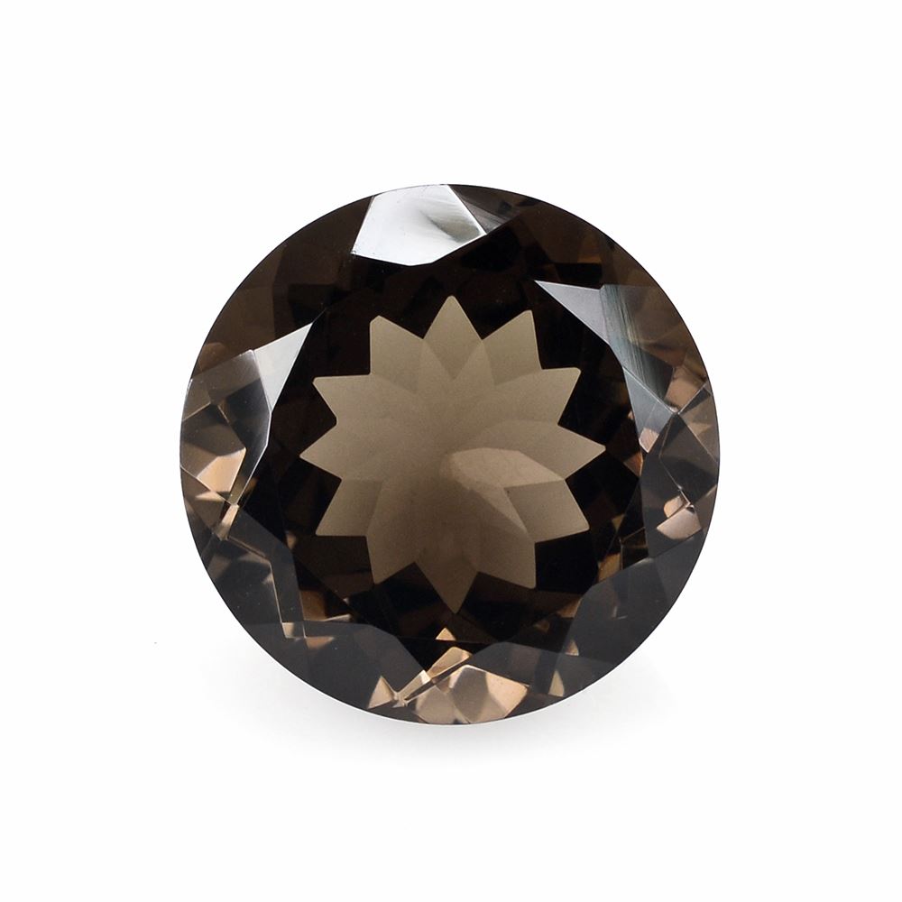 SMOKY QUARTZ CUT ROUND 18MM 19.00Cts.