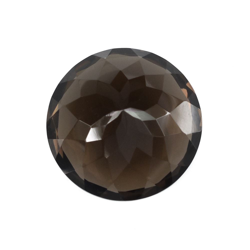 SMOKY QUARTZ CUT ROUND 18MM 19.00Cts.
