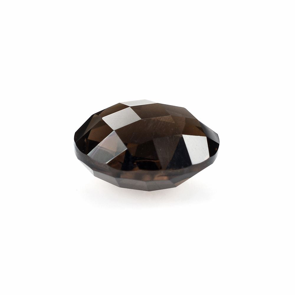SMOKY QUARTZ BRIOLETTE ROUND 12MM 5.85Cts.