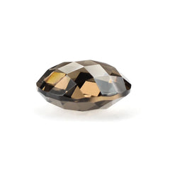 SMOKY QUARTZ ROSE CUT BRIOLETTE ROUND 12MM 4.85Cts.