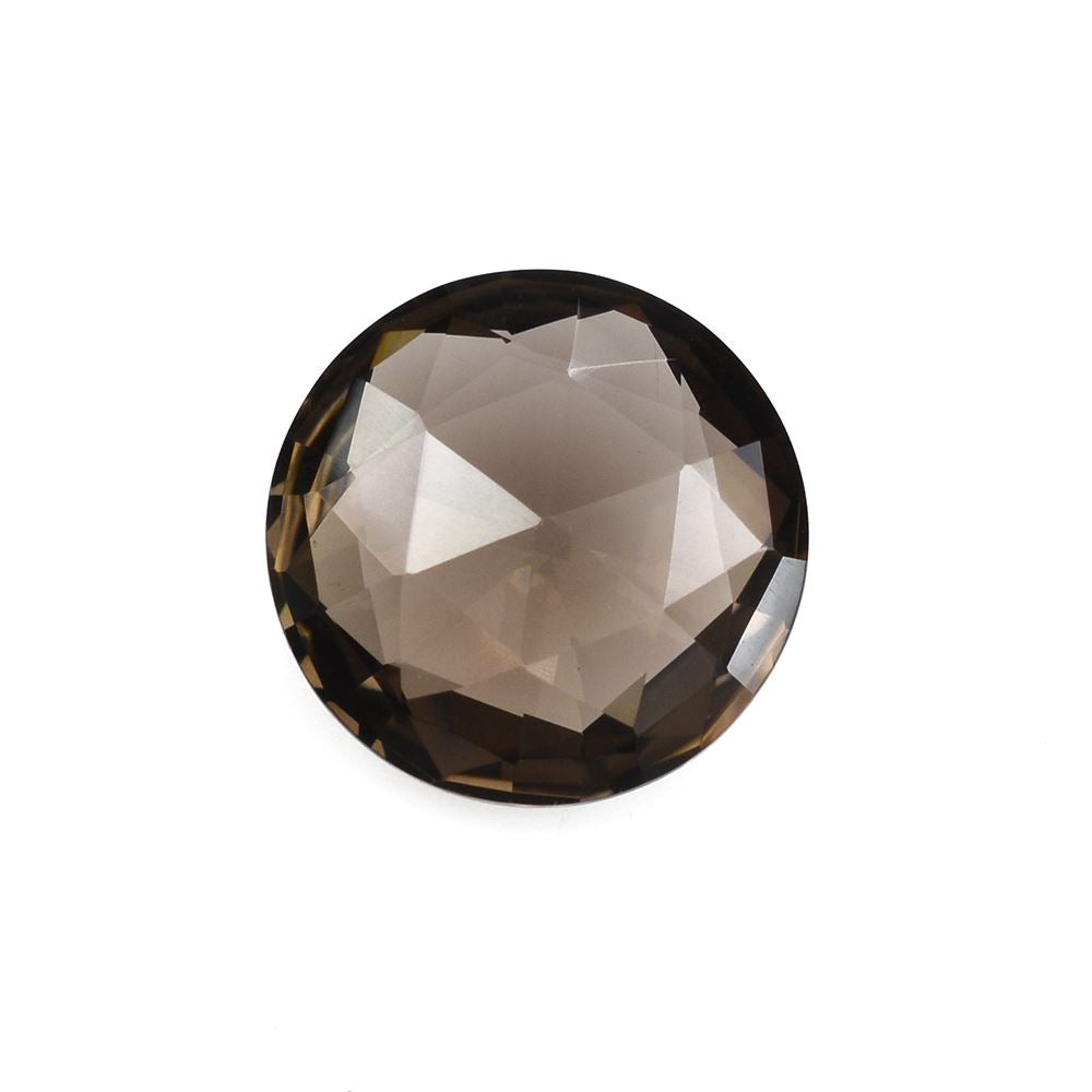 SMOKY QUARTZ ROSE CUT BRIOLETTE ROUND 12MM 4.77Cts.
