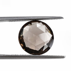 SMOKY QUARTZ ROSE CUT BRIOLETTE ROUND 12MM 4.77Cts.