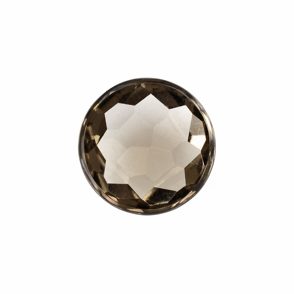 SMOKY QUARTZ IRREGULAR CUT ROUND CAB (LITE) 12.20MM 5.67Cts.