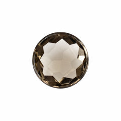 SMOKY QUARTZ IRREGULAR CUT ROUND CAB (LITE) 12.20MM 5.67Cts.
