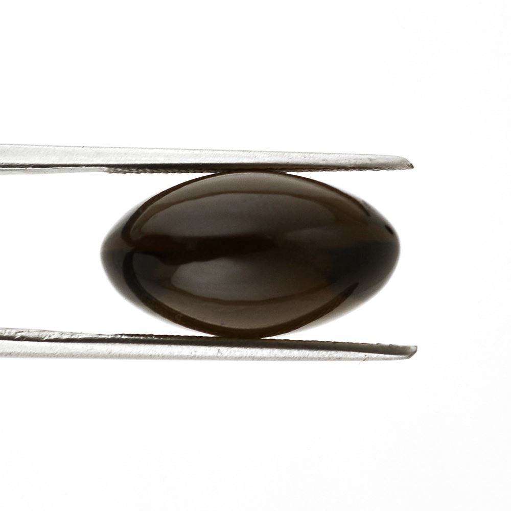 SMOKY QUARTZ LENTIL ROUND 18MM 21.20Cts.
