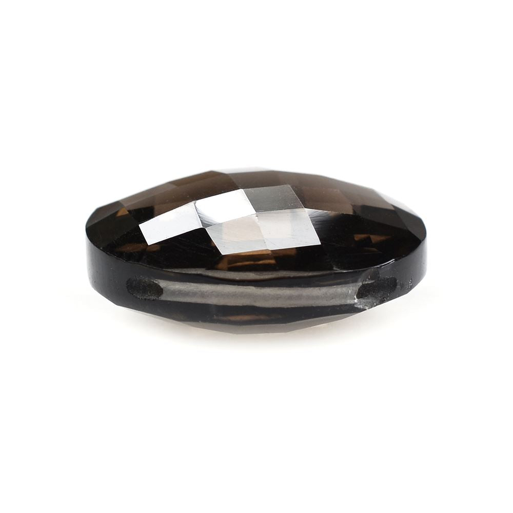 SMOKY QUARTZ BRIOLETTE ROUND (FULL DRILL) 18MM 17.10Cts.