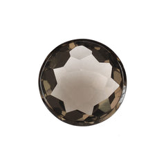 SMOKY QUARTZ IRREGULAR CUT ROUND CAB 14.20MM 8.46Cts.