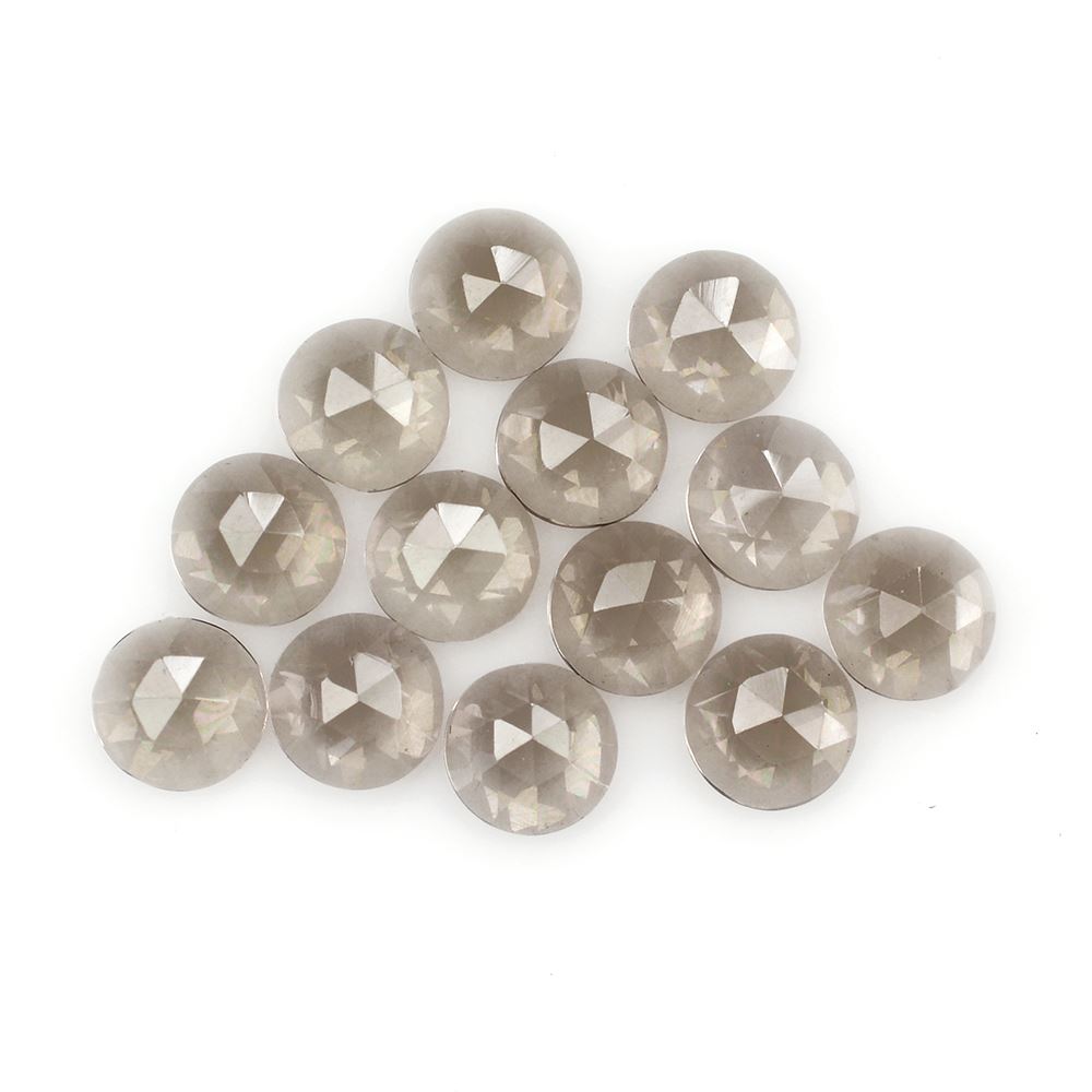 SMOKY QUARTZ ROSE CUT ROUND CAB (LITE) 5MM 0.37Cts.