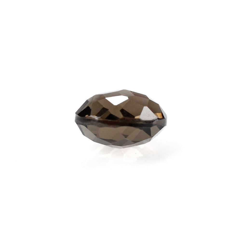 SMOKY QUARTZ IRREGULAR CUT BRIOLETTE ROUND 6MM 0.88Cts.