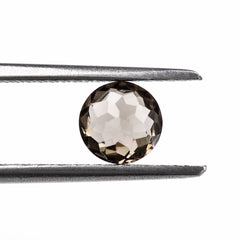 SMOKY QUARTZ IRREGULAR CUT BRIOLETTE ROUND 6MM 0.88Cts.