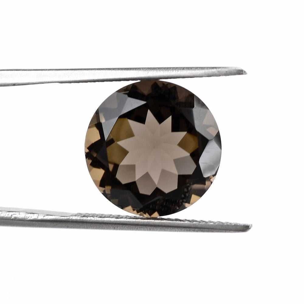 SMOKY QUARTZ CUT ROUND 13MM 7.48Cts.