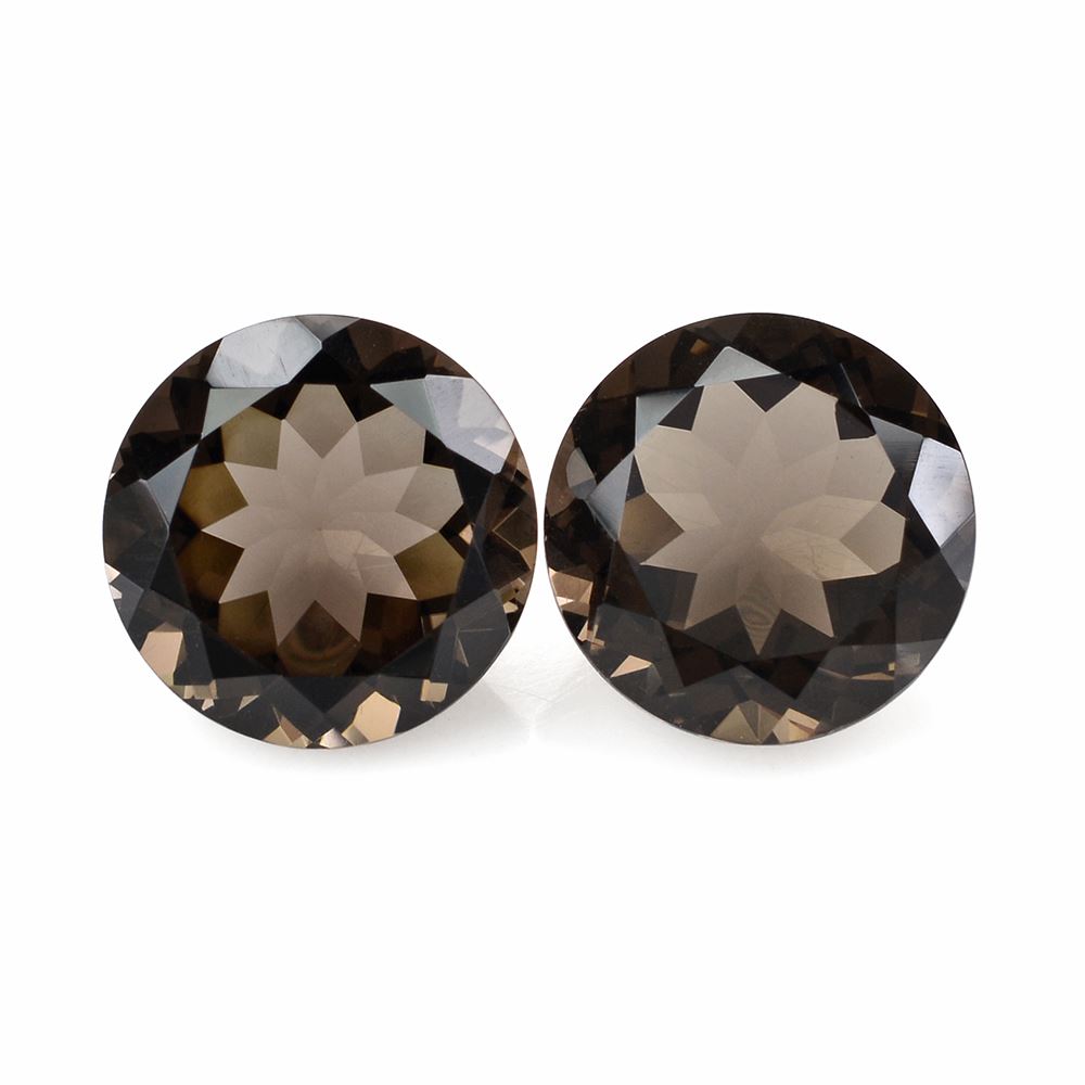 SMOKY QUARTZ CUT ROUND 13MM 7.48Cts.