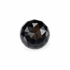 SMOKY QUARTZ ROSE CUT ON TOP DIAMOND CUT BACK ROUND 10MM 4.55Cts.