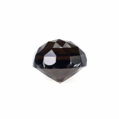 SMOKY QUARTZ ROSE CUT ON TOP DIAMOND CUT BACK ROUND 10MM 4.55Cts.