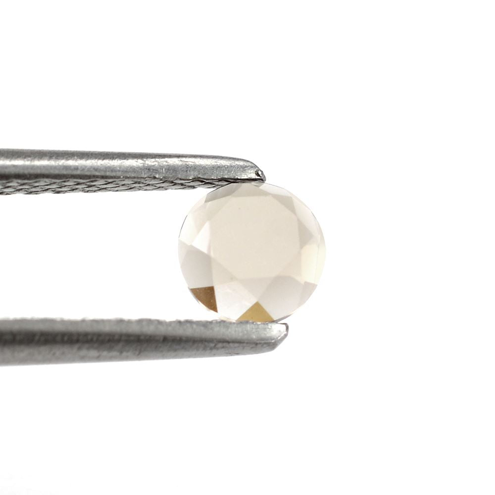 SMOKY QUARTZ TABLE CUT ROUND CAB 4.50MM 0.35Cts.