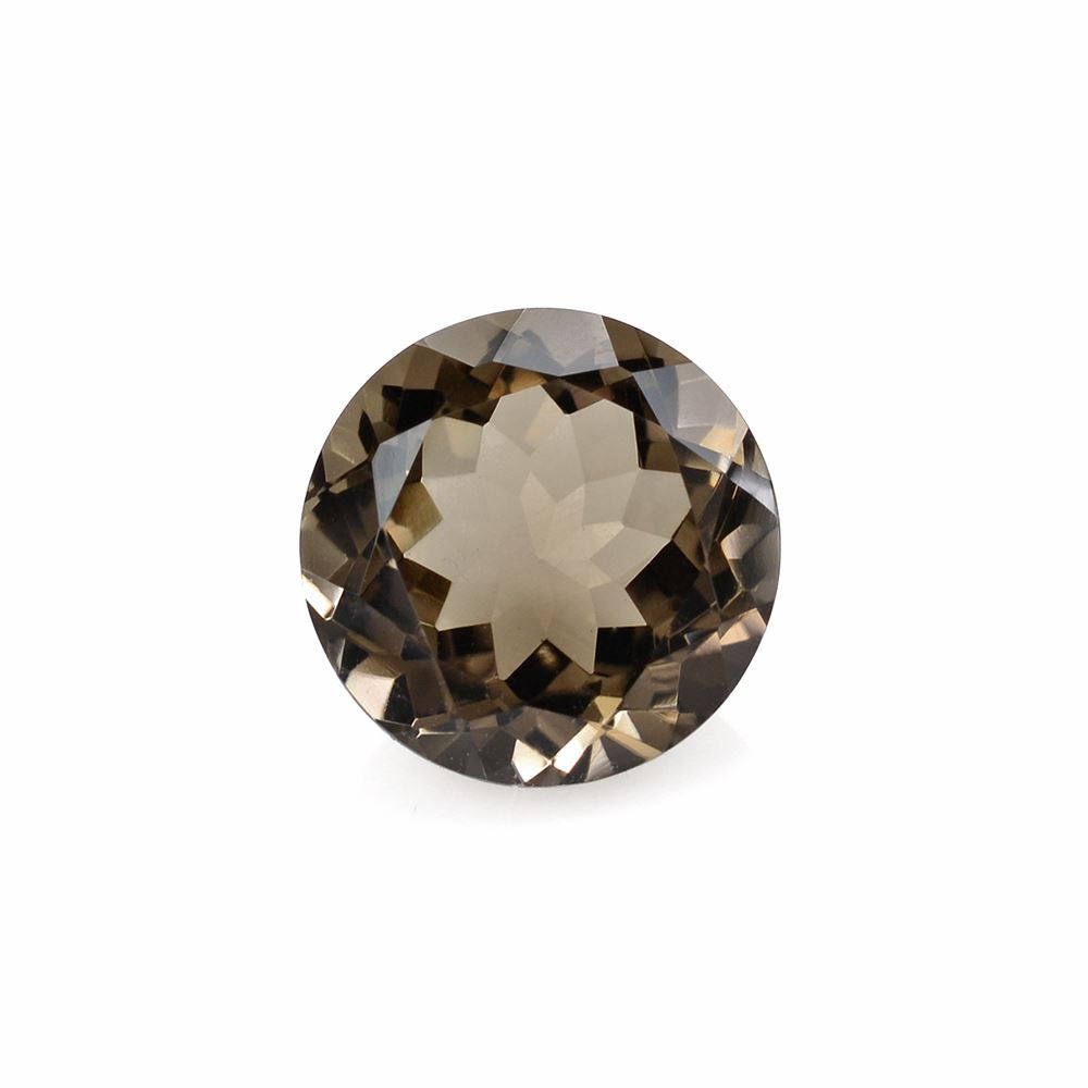 SMOKY QUARTZ CUT ROUND 12MM 5.50Cts.