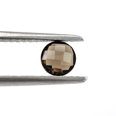 SMOKY QUARTZ BRIOLETTE ROUND 4.50MM 0.40Cts.