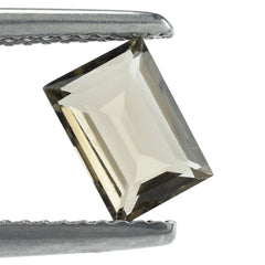 SMOKY QUARTZ CUT BAGUETTE 7X5MM 0.87 Cts.