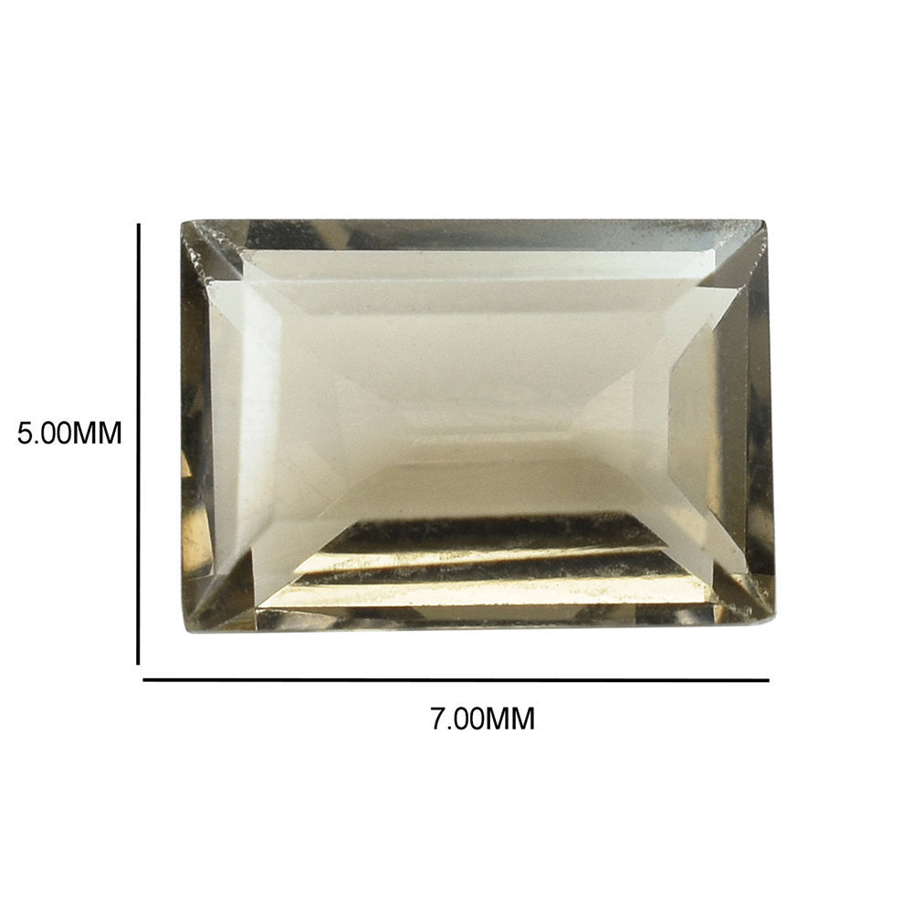 SMOKY QUARTZ CUT BAGUETTE 7X5MM 0.87 Cts.
