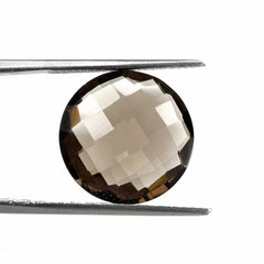 SMOKY QUARTZ BRIOLETTE ROUND 16MM 10.26Cts.