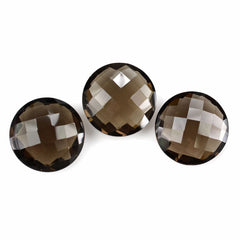 SMOKY QUARTZ BRIOLETTE ROUND 16MM 10.26Cts.
