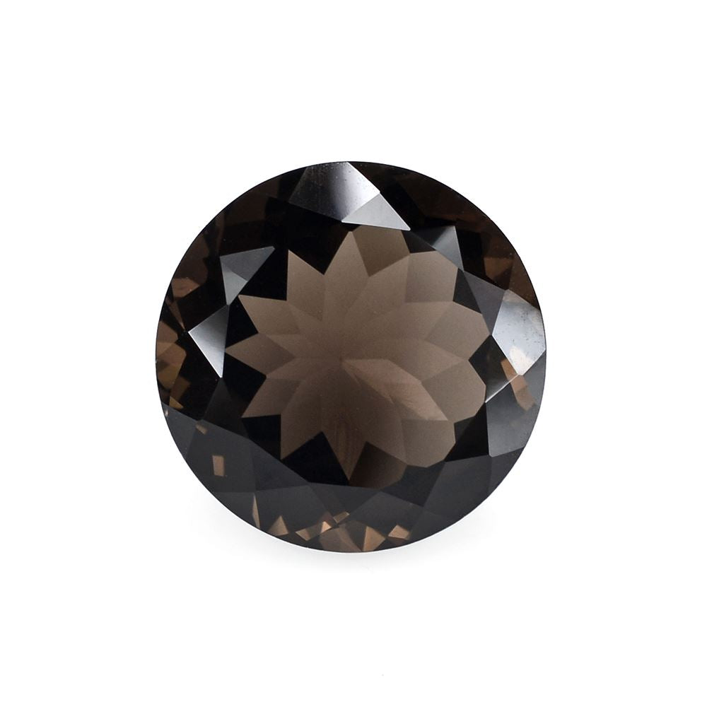 SMOKY QUARTZ CUT ROUND 16MM 13.85Cts.