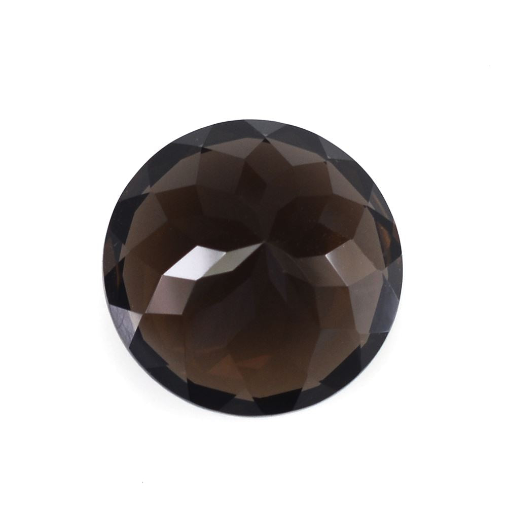 SMOKY QUARTZ CUT ROUND 16MM 13.85Cts.
