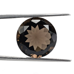 SMOKY QUARTZ CUT ROUND 16MM 13.85Cts.