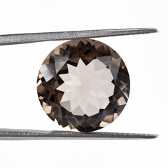 SMOKY QUARTZ CUT ROUND 16MM 13.23Cts.