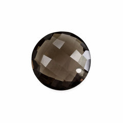 SMOKY QUARTZ BRIOLETTE ROUND (FULL DRILL) 12MM 4.44 Cts.