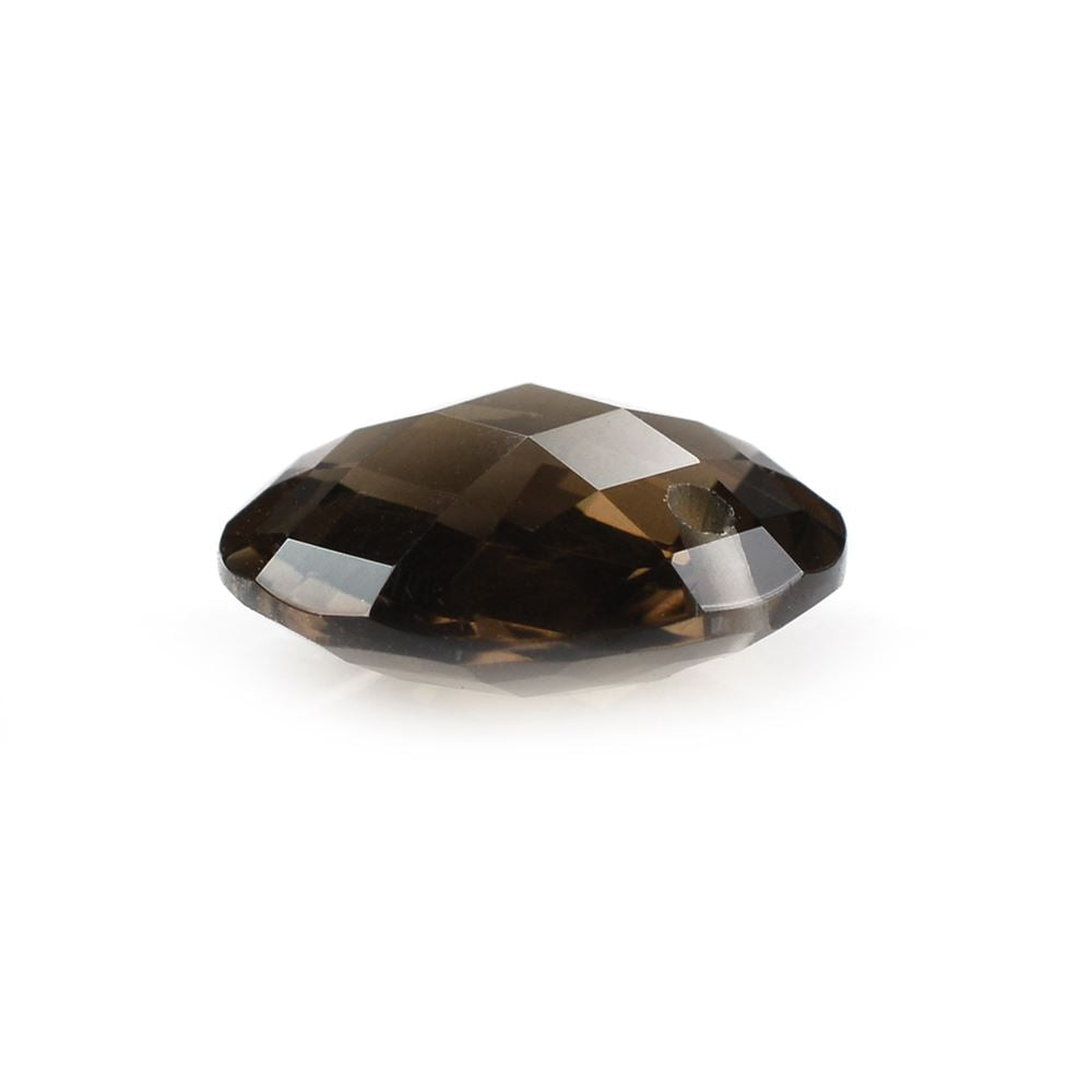 SMOKY QUARTZ BRIOLETTE ROUND (FULL DRILL) 12MM 4.44 Cts.