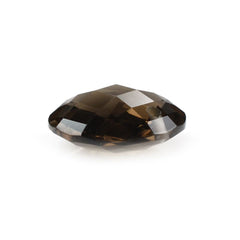 SMOKY QUARTZ BRIOLETTE ROUND (FULL DRILL) 12MM 4.44 Cts.