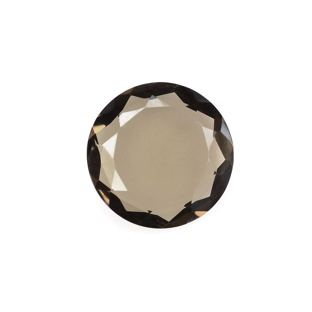 SMOKY QUARTZ BOTH SIDE TABLE CUT ROUND 12MM 4.02Cts.