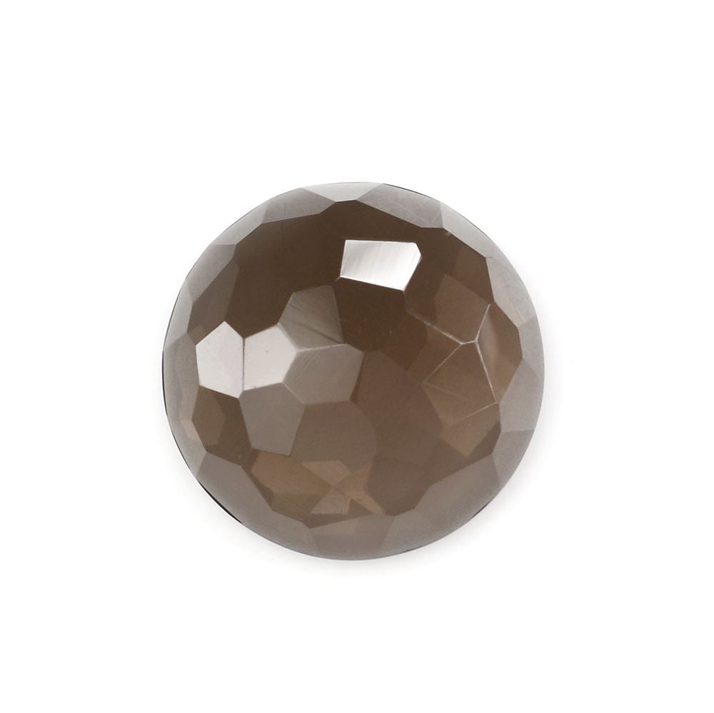 SMOKY QUARTZ IRREGULAR CUT ROUND CAB 16.20MM 11.97Cts.