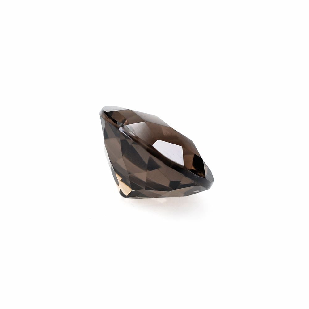 SMOKY QUARTZ CHECKER CUT ROUND 10MM 3.15Cts.
