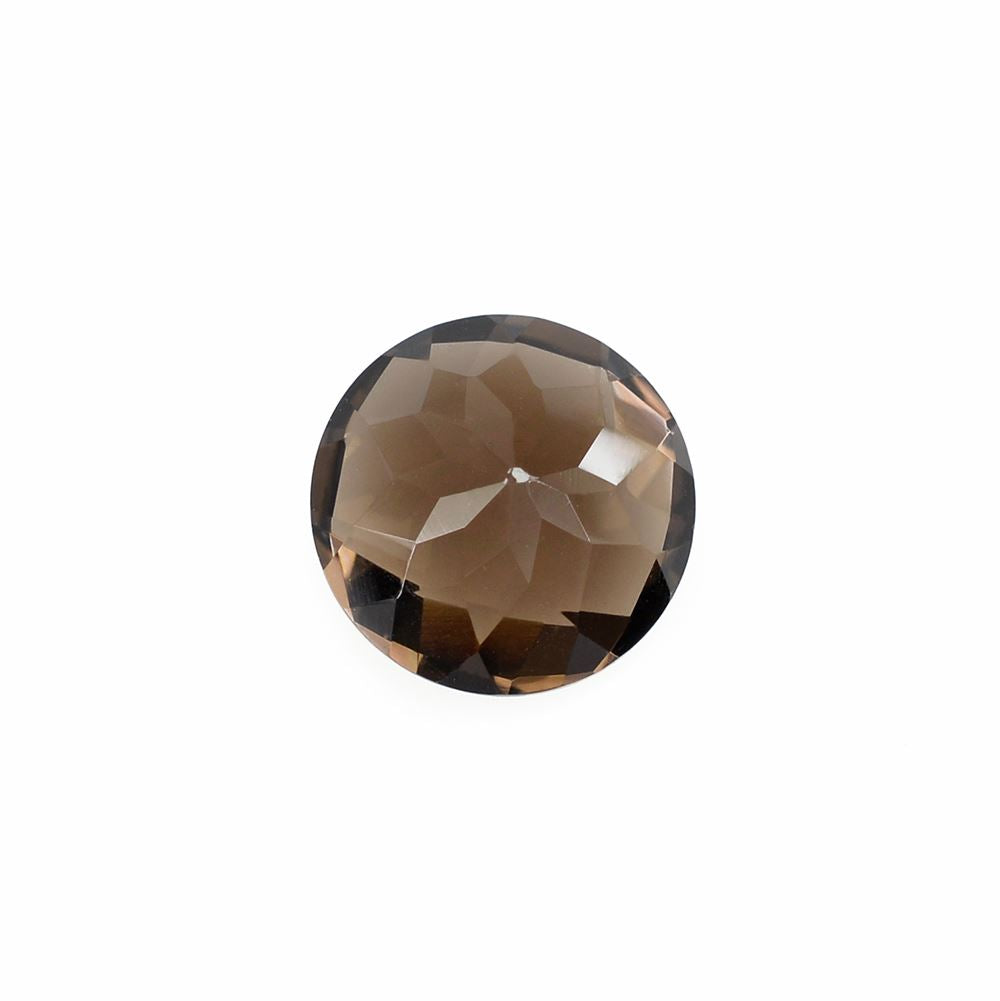 SMOKY QUARTZ CHECKER CUT ROUND 10MM 3.15Cts.
