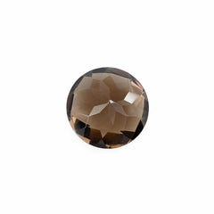 SMOKY QUARTZ CHECKER CUT ROUND 10MM 3.15Cts.